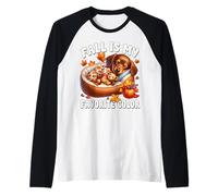 Cute Wiener Dog for Dachshund Mom Fall Is My Favorite Color Maglia con Maniche Raglan