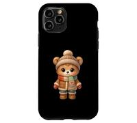 Cute Winter Bear Plushie In Cozy Scarf And Hat Custodia per iPhone 11 Pro