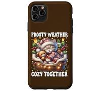 Cute Winter Cat Cuddle With Teddy Bear Cozy Christmas Vibes Custodia per iPhone 11 Pro Max
