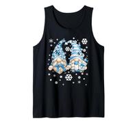 Cute Winter Gnomes with Snowflakes Snowball Decor & Snowman Canotta