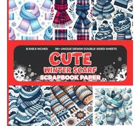Cute Winter Scarf Scrapbook Paper