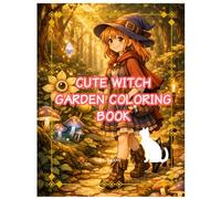 Cute Witch Garden Coloring Book: 30 Charming Coloring Pages