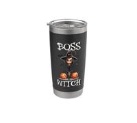 Cute Witch Spooky Boss Witch Vibes per Halloween Bicchiere termico in acciaio inox doppia parete