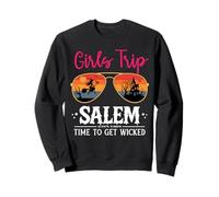 Cute Witch Sunglasses Girls Trip Salem Time to Get Wicked Felpa