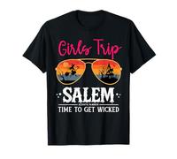 Cute Witch Sunglasses Girls Trip Salem Time to Get Wicked Maglietta