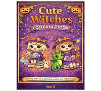 Cute Witches Coloring Book