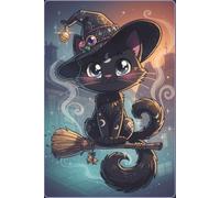 Cute Witchy Cat Notebook - I Am Magic | 6 x 9 | 150 Lined Pages | Matte Softcover | Sassy Spellcats: Unapologetically Magical Edition: A cute lined ... souls who were never meant to blend in