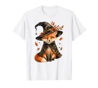 Cute Witchy Fox, Accogliente Autunno Magia Incantato Bosco Animale Maglietta