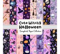 Cute Witchy Halloween Scrapbook Paper Collection: 40 Spooky Chic Patterned Papers for Junk Journals, Card Making, DIY Crafts and Creative Projects