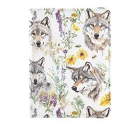 Cute Wolfs - Porta passaporto e carte di vaccino e passaporto, organizer per documenti di viaggio, con blocco RFID, impermeabile, per uomini e donne