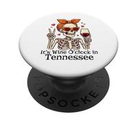 Cute Women's It's Wine O'clock in Tennessee PopSockets PopGrip Adesivo