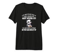 Cute Womens Kids Kawaii Suck It Up Get Over It Panda Lover Maglietta Premium