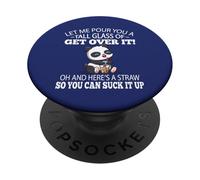 Cute Womens Kids Kawaii Suck It Up Get Over It Panda Lover PopSockets PopGrip Adesivo