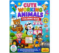 CUTE WORKING ANIMALS COLORING BOOK