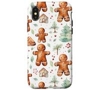 Cute Xmas Baking Stuff For Women Christmas Gingerbread Custodia per iPhone X/XS
