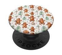 Cute Xmas Baking Stuff For Women Christmas Gingerbread PopSockets PopGrip Adesivo