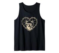 Cute Y2K Cat Heart Emo Goth 90s 2000s Vintage Graphic Canotta