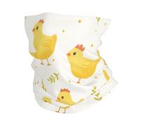 Cute Yellow Chicken And Green Leaves Antiscivolo Sciarpa al Collo Versatili Fascia per Capelli Passamontagna per Pesca attività Campeggio
