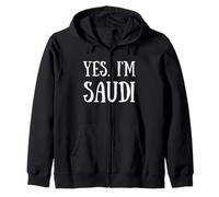 Cute Yes, I'm Saudi Kingdom of Saudi Arabia KSA Felpa con Cappuccio