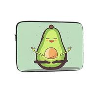 Cute Yoga Avocado Laptop Sleeve per Donne Uomini 12 Pollici Impermeabile Laptop Bag Leggero Notebook Computer Cover Bag