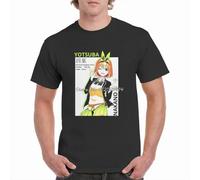 Cute Yotsuba Nakano Tshirt 5 Toubun No Hanayome Anime T Shirt Black M