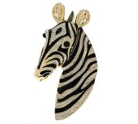 Cute zebra Heather Spille per le donne Spilla con risvolto animale zebra africana bohemian per le donne cappello borsa vestito accessori gioielli, Régulière, Zinco