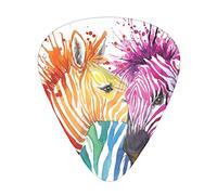 Cute Zebra Wild Animals Il plettro per chitarra, per chitarre acustiche, elettriche, bassi - tocco naturale, confezione da 12, multicolore.