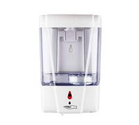 Cuteam Dispenser di saponi, 700 ml, montaggio a parete, automatico, sensore a infrarossi, per cucina e bagno, dispenser di sapone bianco