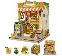 CUTEBEE Book Nook - Casa delle Bambole Costruisci te stesso: Miniatura a Tema Fruttivendolo (freschezza e amore), decorazione libreria creativa, regalo per famiglia (The Greens' Grocery)