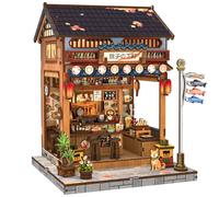 CUTEBEE Book Nook - Casa delle bambole in miniatura con luce LED e protezione dalla polvere, squisita decorazione per interni giapponesi, regalo per famiglia e amici (Kanmi-dokoro Kurihara)