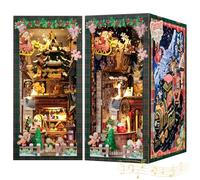 CUTEBEE Book Nook Kit - Casa Delle Bambole Fai da te in Miniature da Costruire, Christmas Wish Store Booknook Set Creativo per la Decorazione della Libreria, Regali per Familiari e Amici