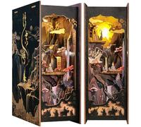 CUTEBEE Book Nook Kit - Casa Delle Bambole Fai da te in Miniature da Costruire, Legno Decorazione per Libreria, Regalo per Famiglia e Amici (The Legend of Wu Kong)