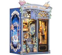 CUTEBEE Kit Book Nook - Fantasia Casa Prefabbricata Di legno DIY, Libreria in Miniatura 3D per Adulti, Regalo per Amanti dei Libri, Decorazione per la Casa e Kit Fai-da-Te (Soul Travel Agency)