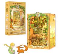 CUTEBEE Kit Book Nook Il Piccolo Principe - Case in Miniatura da Costruire | Kit Puzzle 3D Legno, Set Fai-da-Te, Inserimento Libreria, Regalo Creativo per Amanti dei Libri (Promessa nel Campo di Grano)