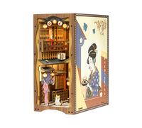 CUTEBEE Libro fai da te Nook sotto la casa in miniatura Sakura Kit libreria in legno inserto casa delle bambole modello di edificio fatto a mano per regali