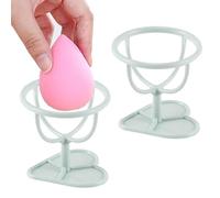 cutecool Espositore per spugnette da trucco, 2 pezzi, per uova di bellezza, per asciugare le spugne, stendino per spolverare l'uovo (viola)
