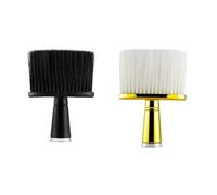 cutecool Set di 2 spazzole da barbiere, spazzola per la pulizia del collo, spazzola per la rimozione della polvere, spazzola morbida per lo styling adatta per barbieri e uso domestico