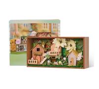 Cuteefun Kit per Casa Delle Bambole, Modellino in Legno per Adulti e Adolescenti, Ornamenti Creativi, Compleanno Regali di Natale (Estate)
