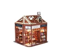 Cuteefun Miniatura DIY Casa delle Bambole con Mobili, 1: 24 Modello di Mini Casa DIY con Mobili e Strumenti, Fatto a Mano per Adulti Compleanno San Valentino, Festa del Papà Natale Regalo (Biblioteca)