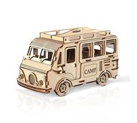 Cuteefun Modellini in Legno da Costruire Camping RV, Costruzioni Adulti, Puzzle in Legno 3D Fai da Te, Idea Regalo per Ragazzi Ragazze Uomini e Donne