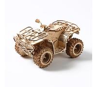 Cuteefun Modello di Auto in Legno 3D, Assembla da solo Car Modellino, Divertiti ad Assemblare, Idea Regalo per Compleanni Natale Festa del Papà (Auto da Spiaggia)