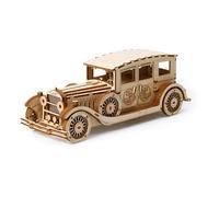 Cuteefun Modello di Auto in Legno 3D, Assembla da solo Car Modellino, Divertiti ad Assemblare, Idea Regalo per Compleanni Natale Festa del Papà (Auto d'epoca)