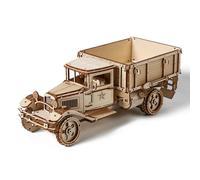 Cuteefun Modello di Auto in Legno 3D, Assembla da solo Car Modellino, Divertiti ad Assemblare, Idea Regalo per Compleanni Natale Festa del Papà (Camion)