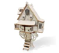 Cuteefun Puzzle di Legno 3D per Adulti, Kit Fai da Te Tiny Tree House, Crea Il Tuo Kit di Legno da Costruire, Set di Costruzioni Meccaniche, Regalo per Compleanno Festa del papà Chirstmas