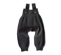 CUTeFiorino Baby Pumphose Baby Spring and Autumn Knit Suspenders Korean Version of Children's Pants Baby Solid Color Wool Jumpsuit with Long Pants Climbing Suit Thermojeans Kids 128, grigio., 0-3