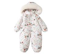 CUTeFiorino Camicia da bambino 86 Infant Baby Girl Boy Winter Nice Coat Snowsuit Toddler Jacket Clothes Zipper Jumpsuit Hooded Snow Wear Coat Outwear Infant Baby Girl Boy Winter Nice Coat, bianco, 18