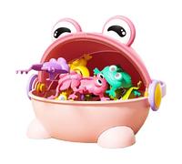 CUTeFiorino Jumping Frog Toy Kid Interactive Frog Toy Frog Flinging Toy | Assorted Colors Finger Bouncing Toy Kids Frog Jump Toy Parent Child Interactive Toys for Home (rosa, taglia unica)