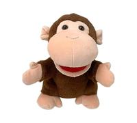 CUTeFiorino Monkey Puppet Soft Animal Plush Toy 9,8 pollici Animal Hand Puppet Interactive Animal Gloves Mouth Movement for Christmas Birthday Friends Family Passeggino (D, taglia unica)