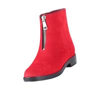 CUTeFiorino Stivali di gomma corti da pioggia per donna, alla caviglia, da giardino, da donna, in gomma, Colore: rosso, 40 EU