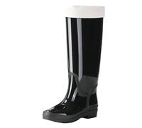 CUTeFiorino Stivali di gomma corti da pioggia per donna, alla caviglia, da giardino, da donna, in gomma, Nero , 40 EU